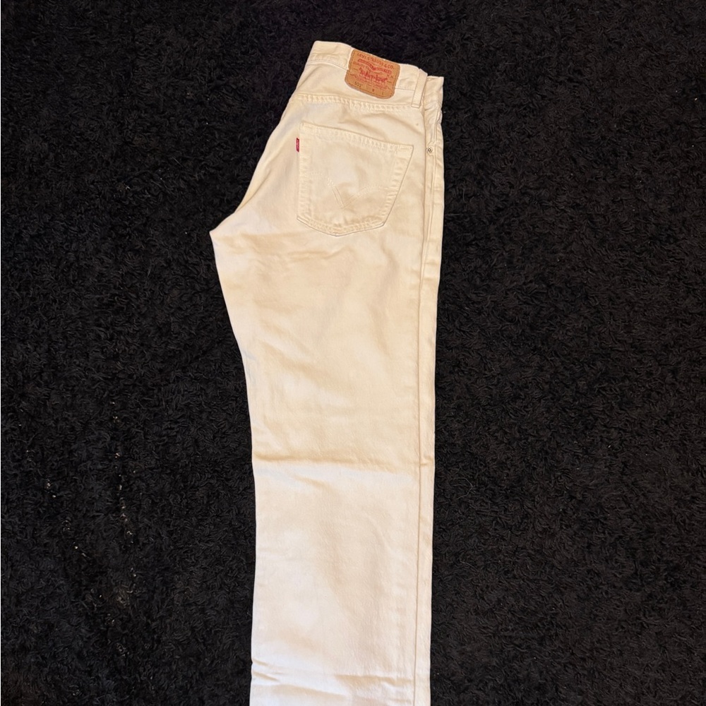 Levi's 501  28 Off-White Denim Jeans